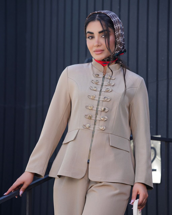 پک ده عددی کت و شلوار ناپلئونی جنس هرمس