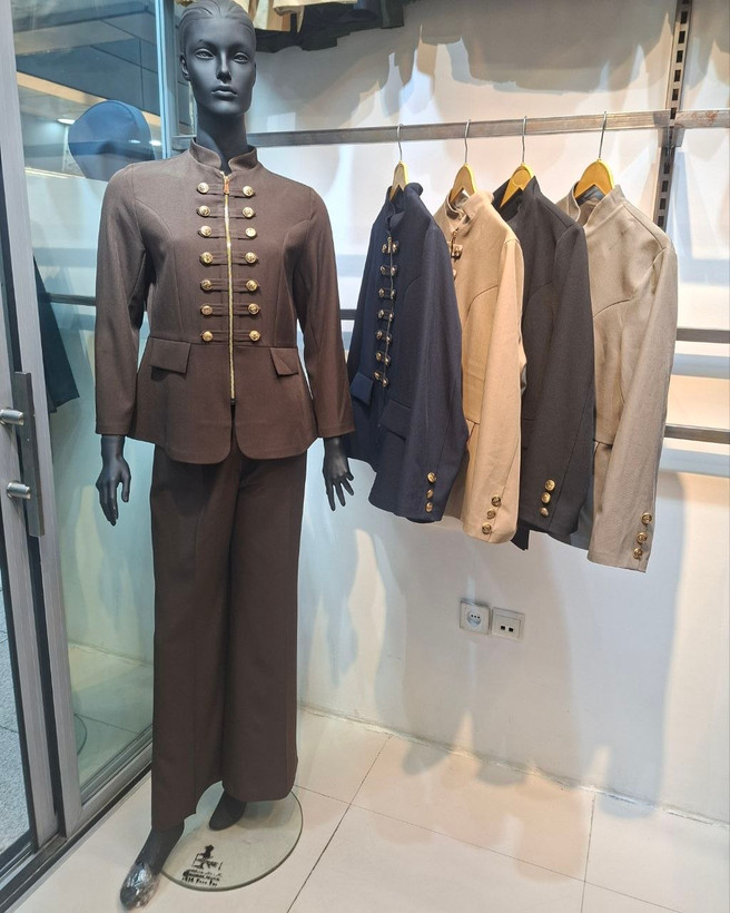 پک ده عددی کت و شلوار ناپلئونی جنس هرمس